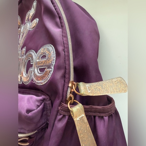 Justice™ Girls Nylon Multi Compartment 17” Backpack With Glitter Logo - Picture 11 of 14